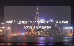 深圳户口转香港户口？别被忽悠了！先看清这五大路径与残酷现实