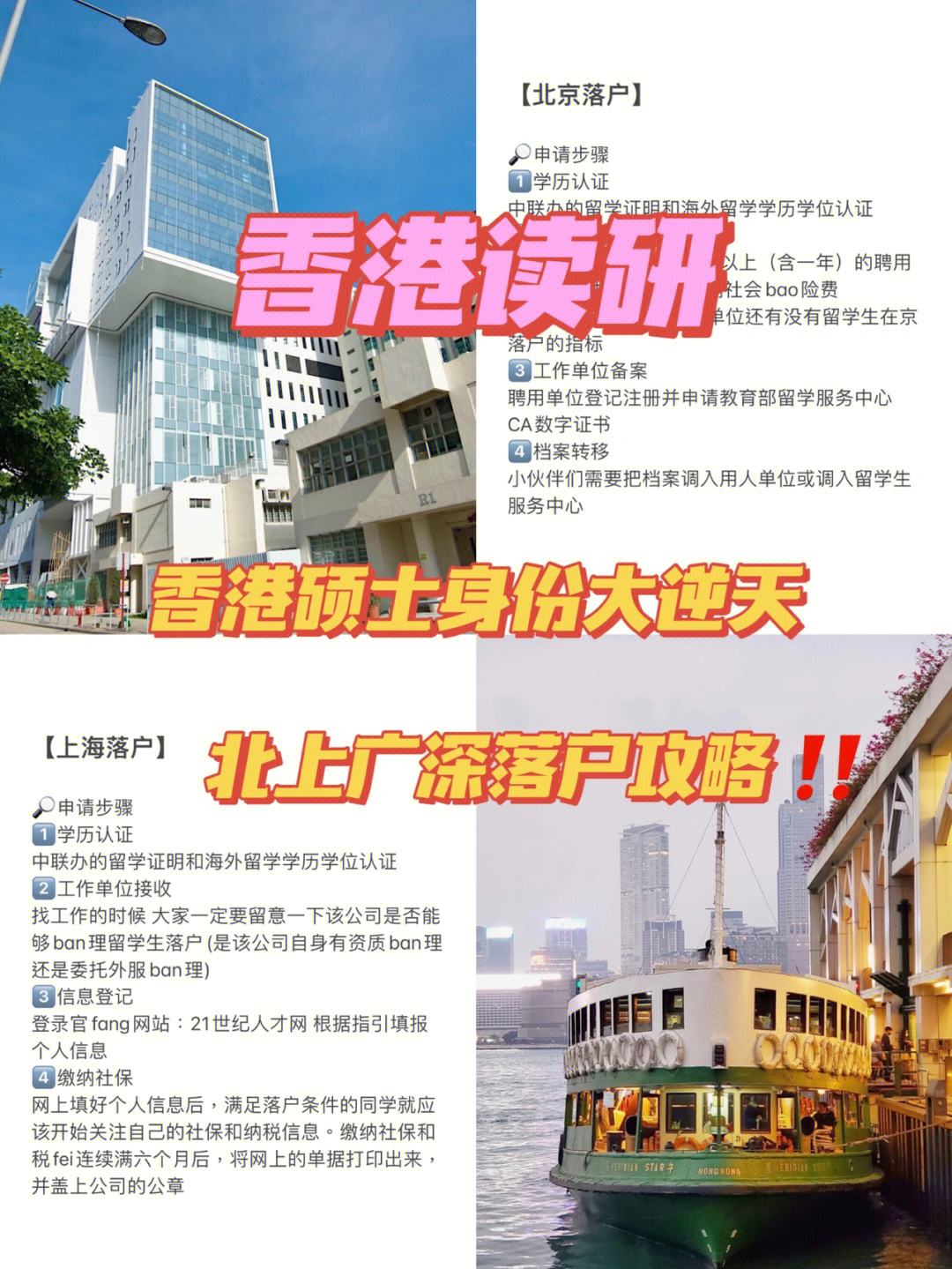 香港研究生落户(落户香港最新政策)-图1