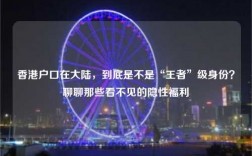 香港户口在大陆，到底是不是“王者”级身份？聊聊那些看不见的隐性福利