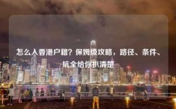 怎么入香港户籍？保姆级攻略，路径、条件、坑全给你扒清楚