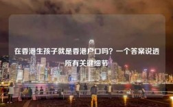 在香港生孩子就是香港户口吗？一个答案说透所有关键细节